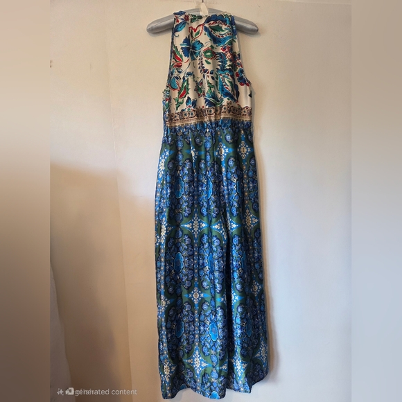 Zara Floral Print Satin Wide Leg Jumpsuit - Picture 5 of 7